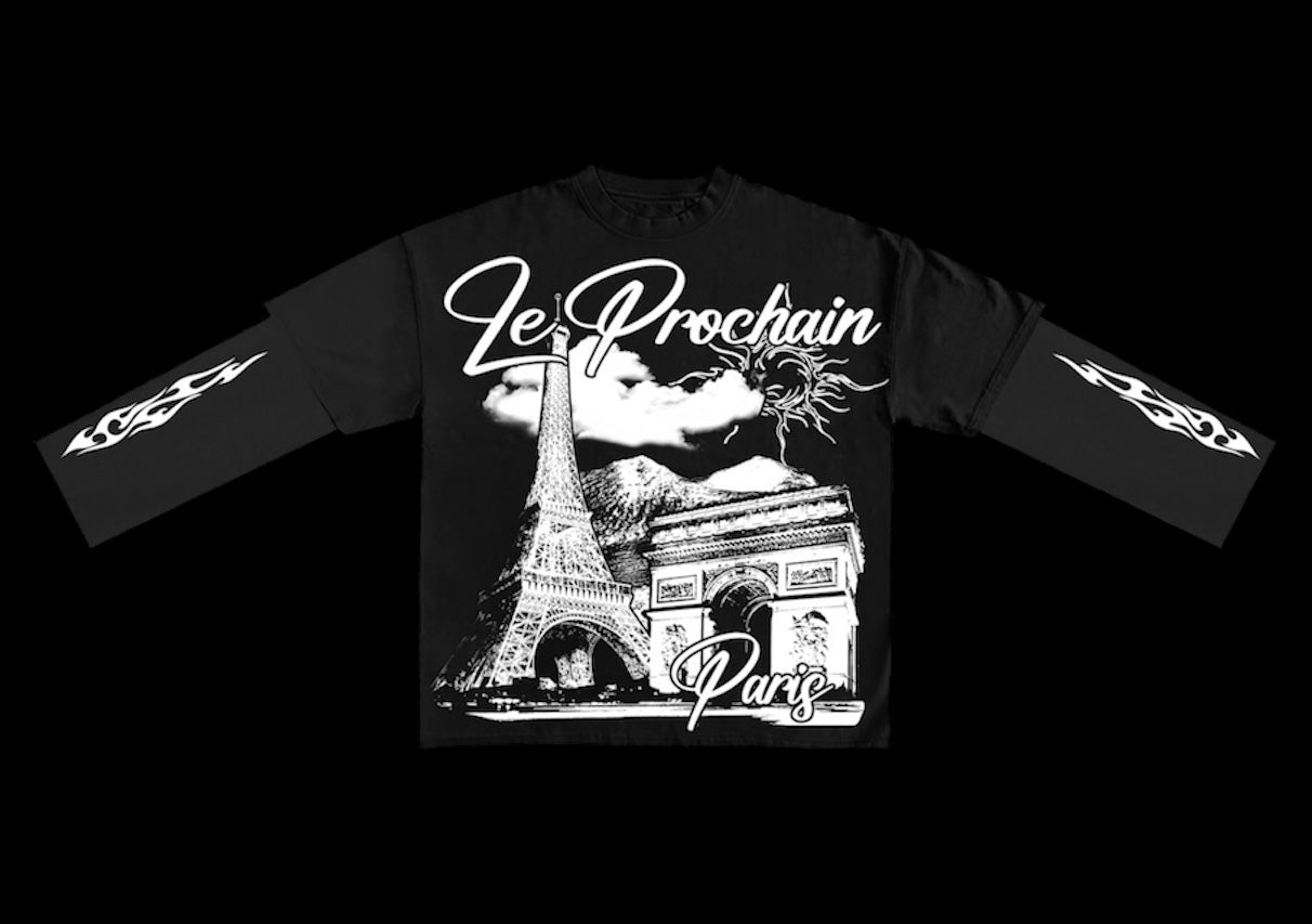 LE PROCHAIN DOUBLE LOOK TEE BLACK