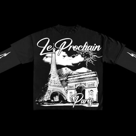 LE PROCHAIN DOUBLE LOOK TEE BLACK